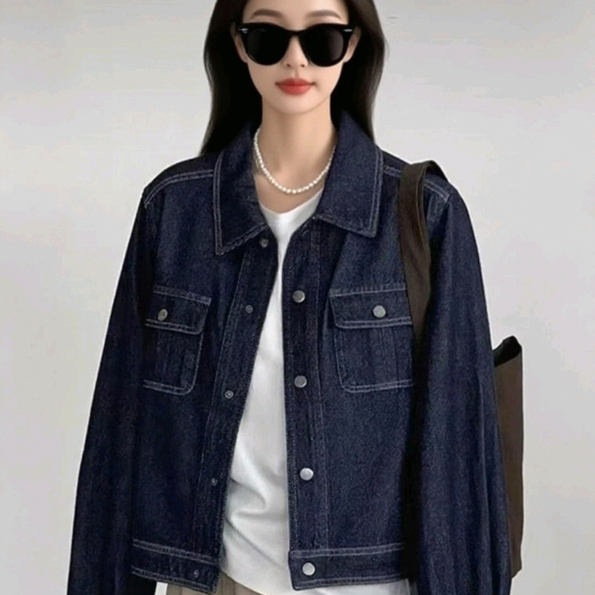 New Comfortable Fashionable Versatile Petite Slimming Loose Casual Denim Jacket - Image 2
