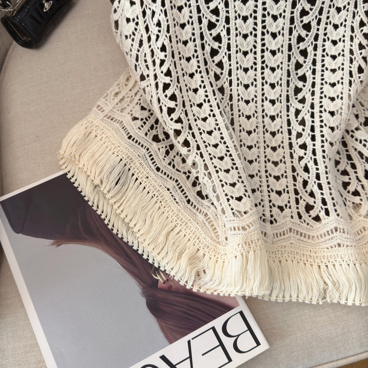 Women's Summer Knit Cami Two-Piece Set with Tassel Trim - Image 4